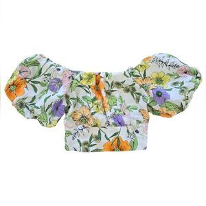 AFRM Off-the-shoulder Floral Print Top NWOT